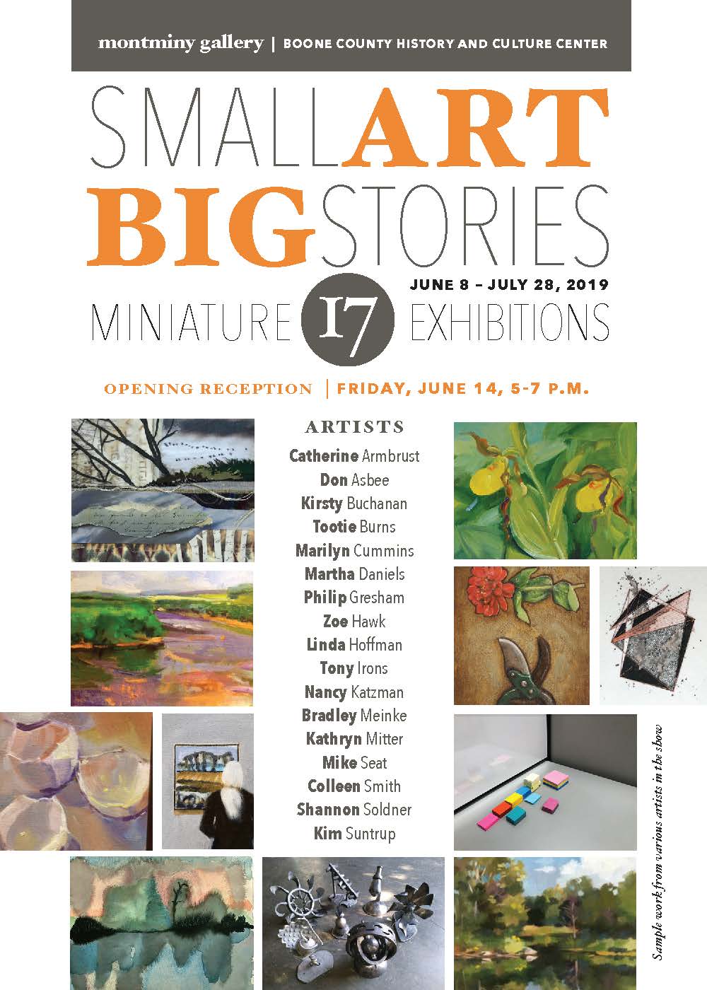Small Art|Big Stories Show Card